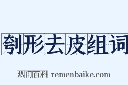 刳形去皮组词是什么意思的图片
